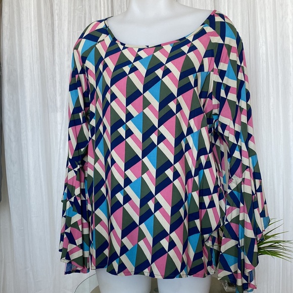 All for color Eva flare sleeves blouse - Picture 3 of 16